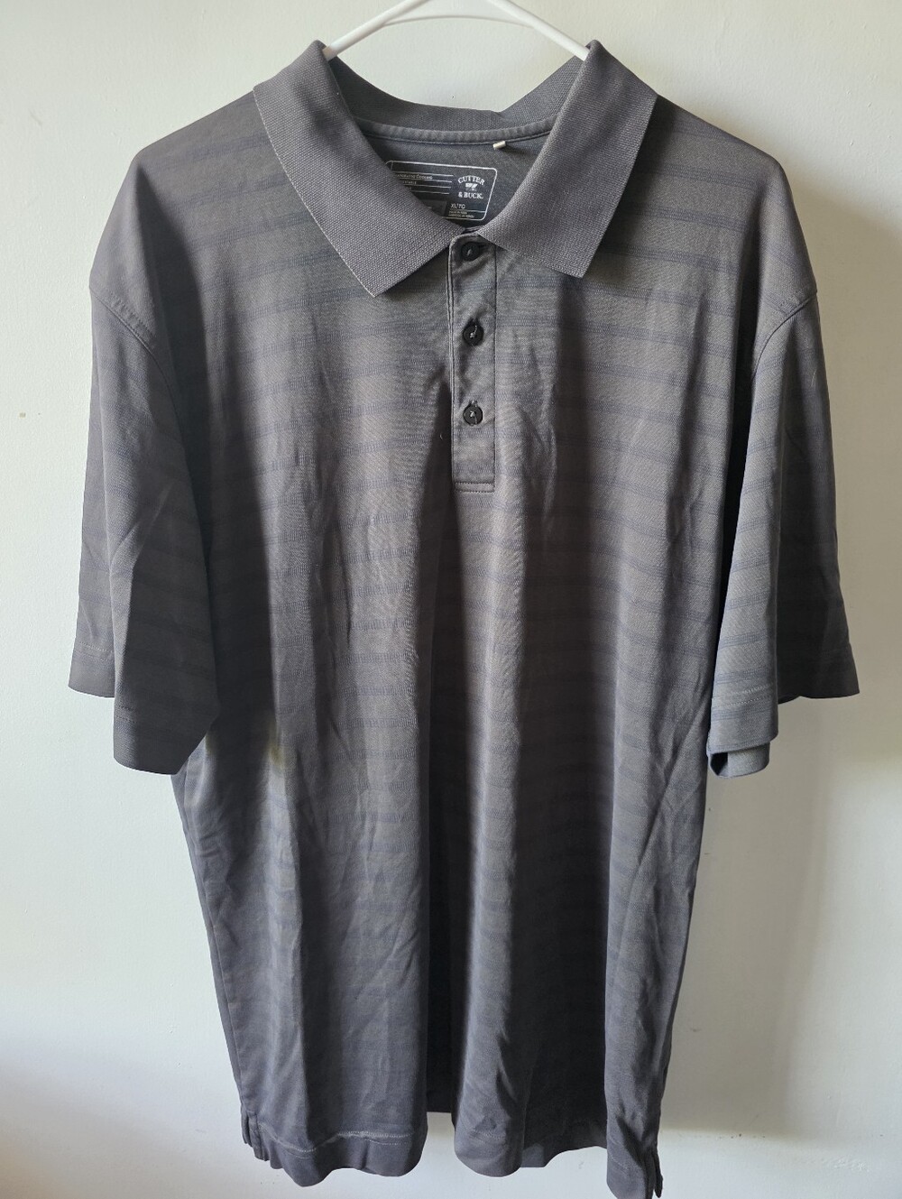 Cutter & Buck Charcoal Performance Golf Polo XL